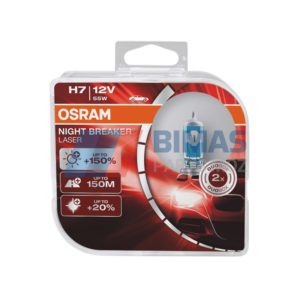Lâmpada de Farol - H7 12V 55W - Osram - Night Breaker Laser - (Par)