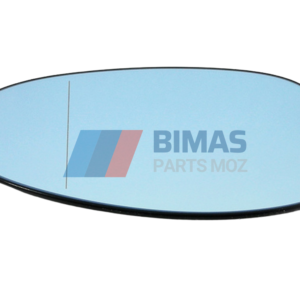 Vidro do espelho retrovisor da porta - BMW Série 1/3 - Vários modelos - Aquecido - Direito